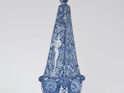 Antique Obelisk Delftware Aronson