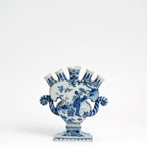 Antique Delftware Flower Vase