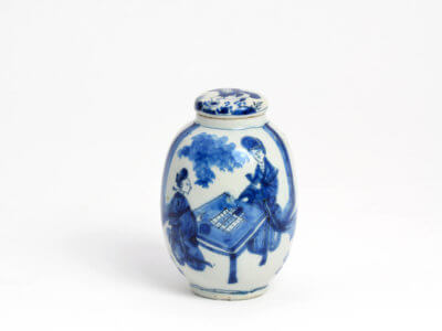 Delftware Tea Canister Aronson Antiquairs