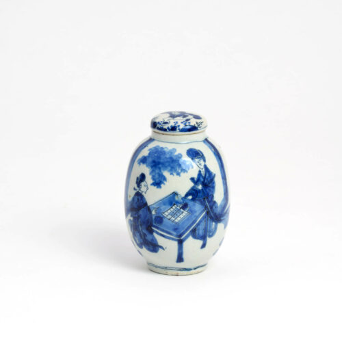 Delftware Tea Canister Aronson Antiquairs