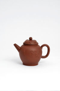 Red Antique Stoneware Teapot Aronson Antiquairs