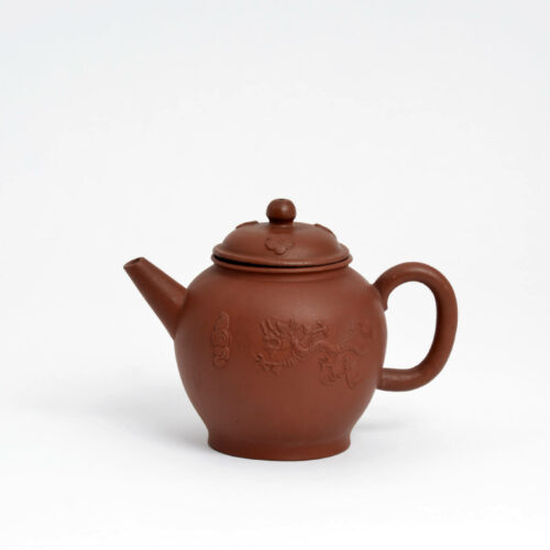 Red Antique Stoneware Teapot Aronson Antiquairs