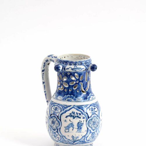 Delftware Puzzle jug Aronson Antiquairs