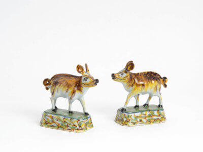 Antique Polychromes Wild Boars