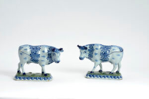 Delftware Cow Figurines