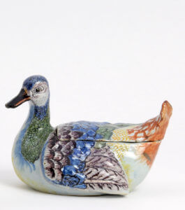 Antique Polychrome Duck