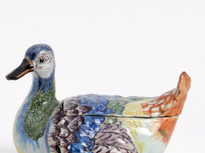 Antique Polychrome Duck