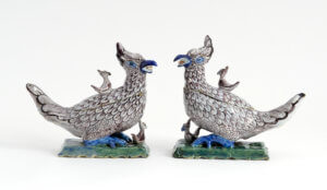 Antique Polychrome Pheasant Tureens Aronson Antiquairs