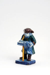 Street Vendor Polychrome Figure Antique