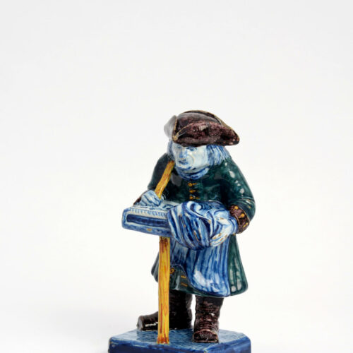 Street Vendor Polychrome Figure Antique