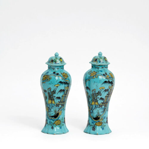 Turquoise Ceramic Vases Aronson Antiquairs