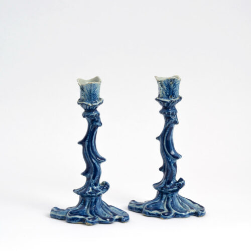 Delftware Candlesticks Antique