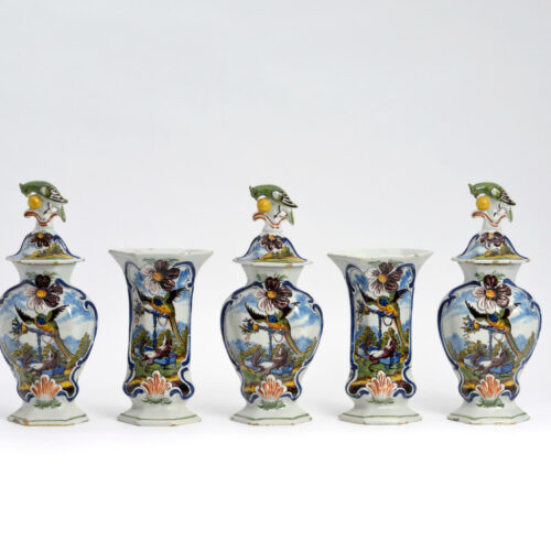 antique polychrome ceramic