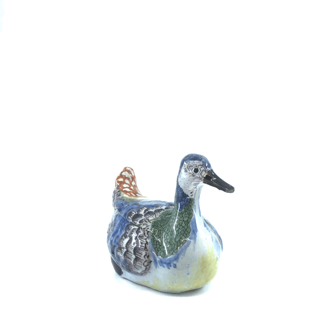 1865 gif antique Aronson polychrome duck
