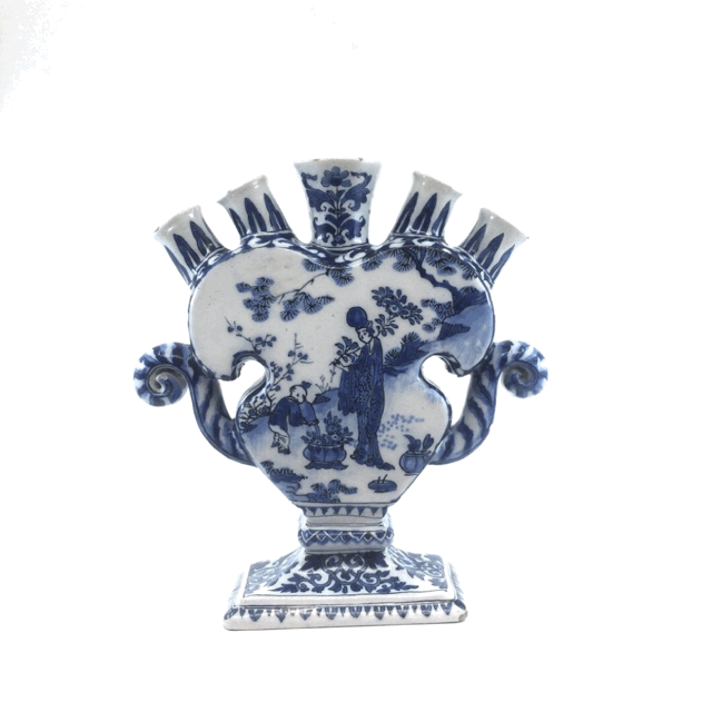 1829 gif antique delftware flower vase