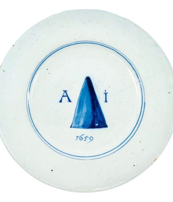 antique delftware plate