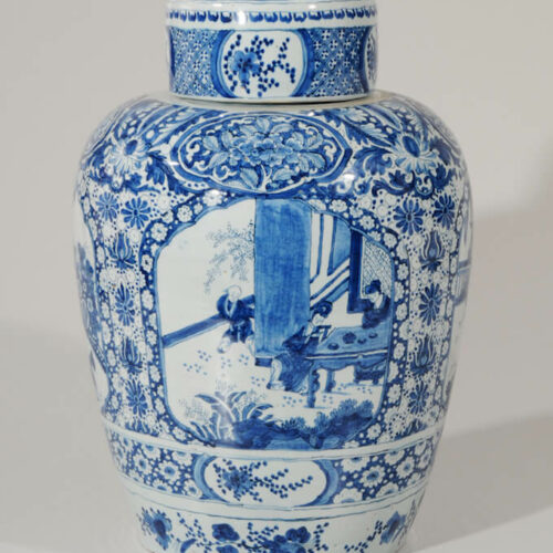 Ceramic Large Jar Antique Delftware