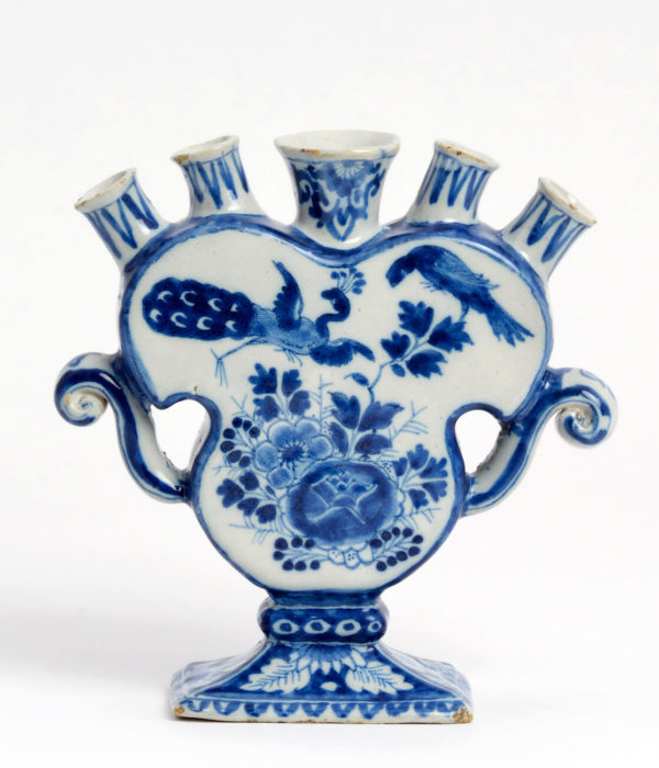 delftware flower vase