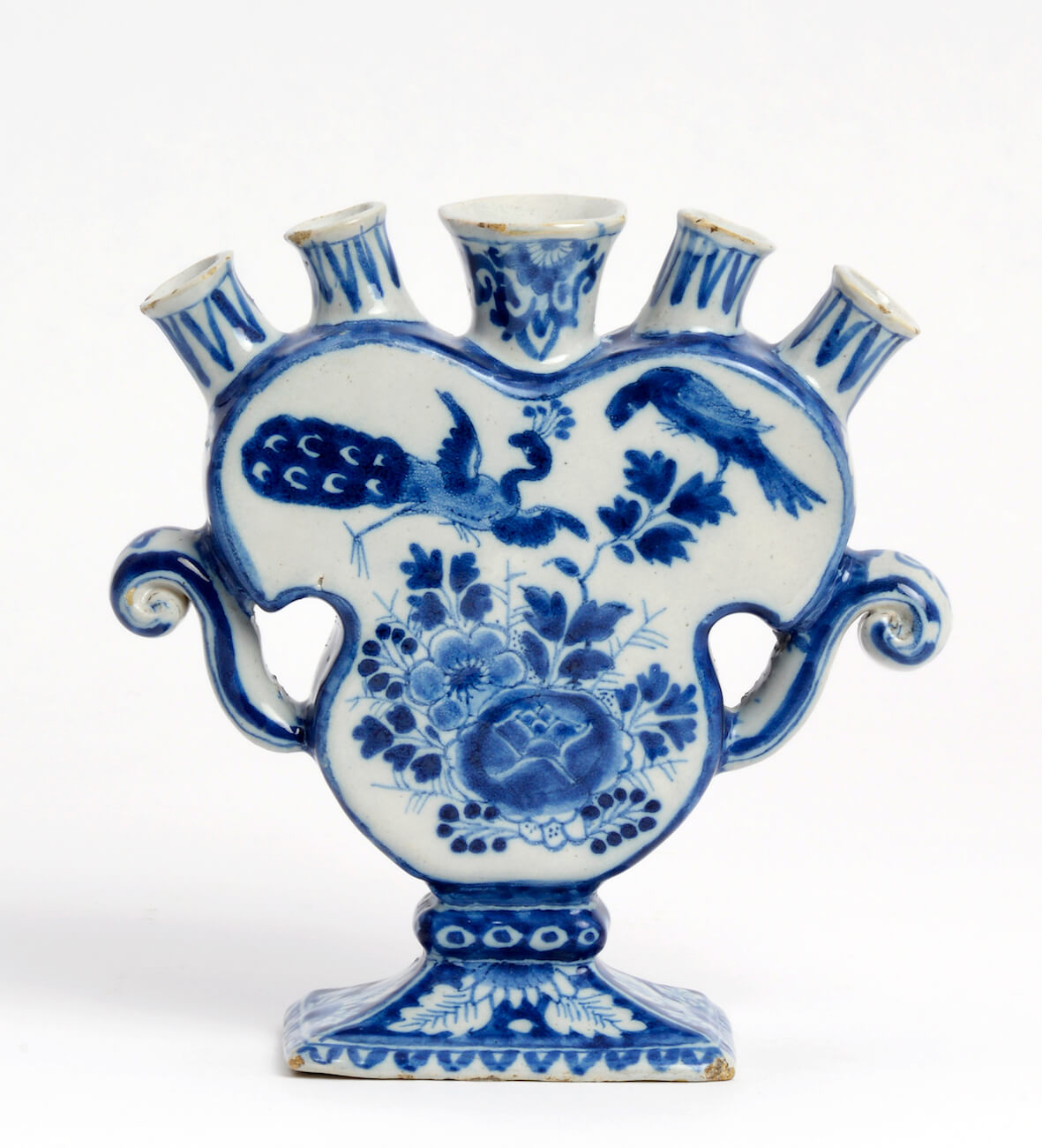 delftware flower vase