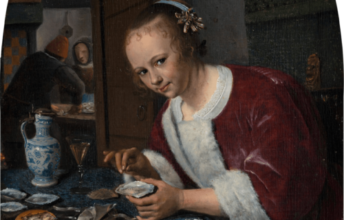 Jan Steen painting Het Oestereetstertje