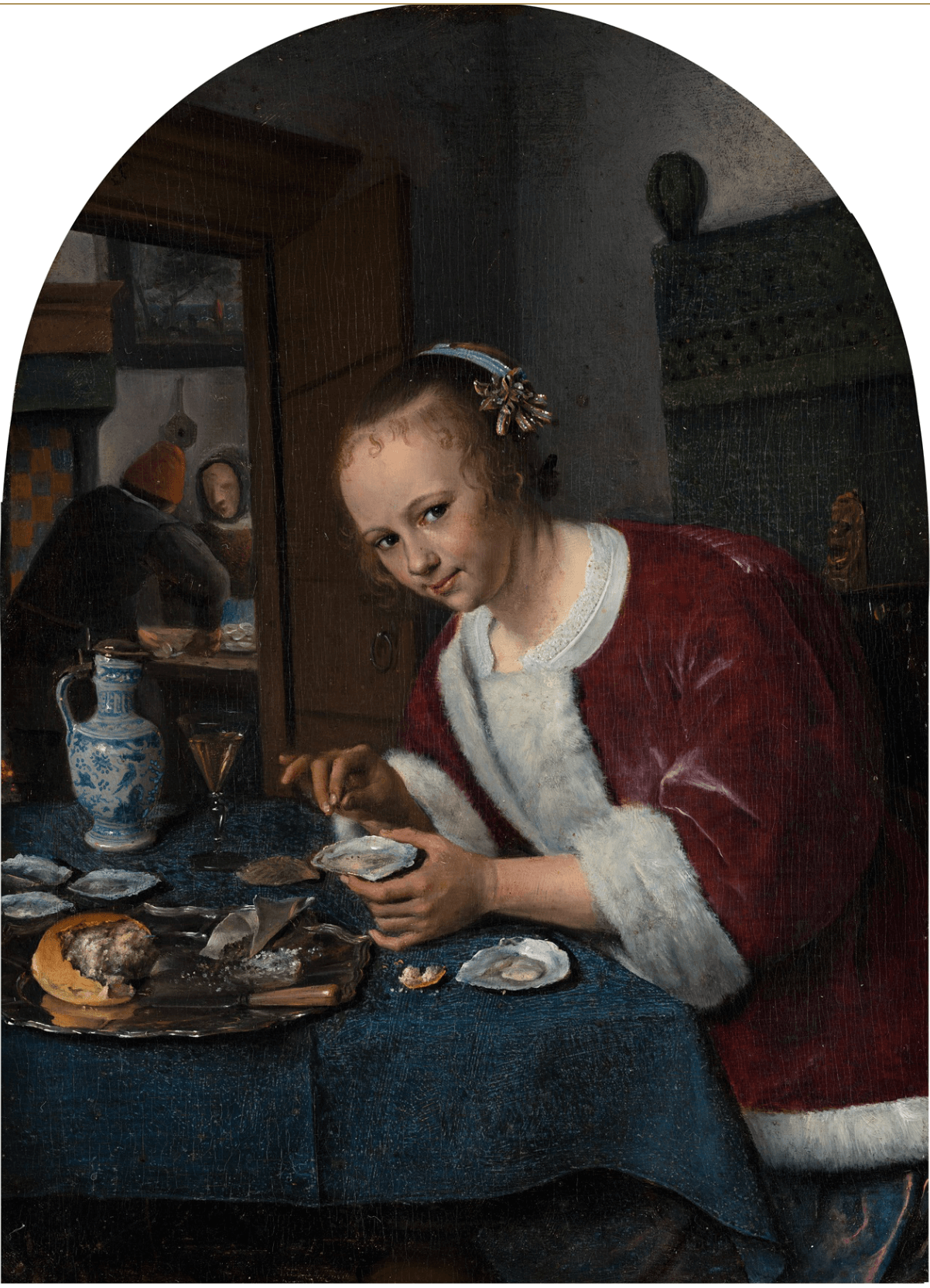 Jan Steen painting Het Oestereetstertje