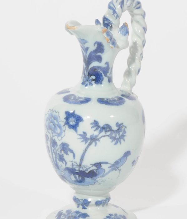 Delftware antique blue and white ewer