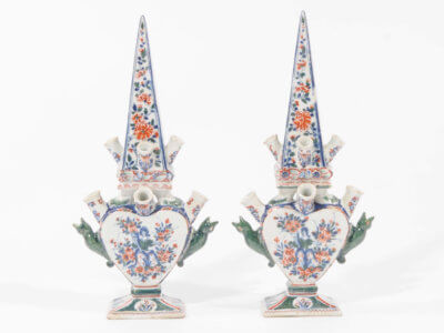 Delftware Small Flower Vases