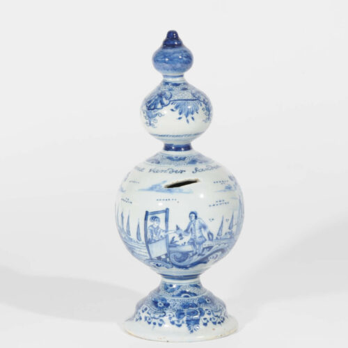 Antique Delftware Money Bank