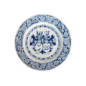 D1914. Blue And White Armorial Plate
