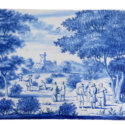 •D1926. Blue And White Large Plaque