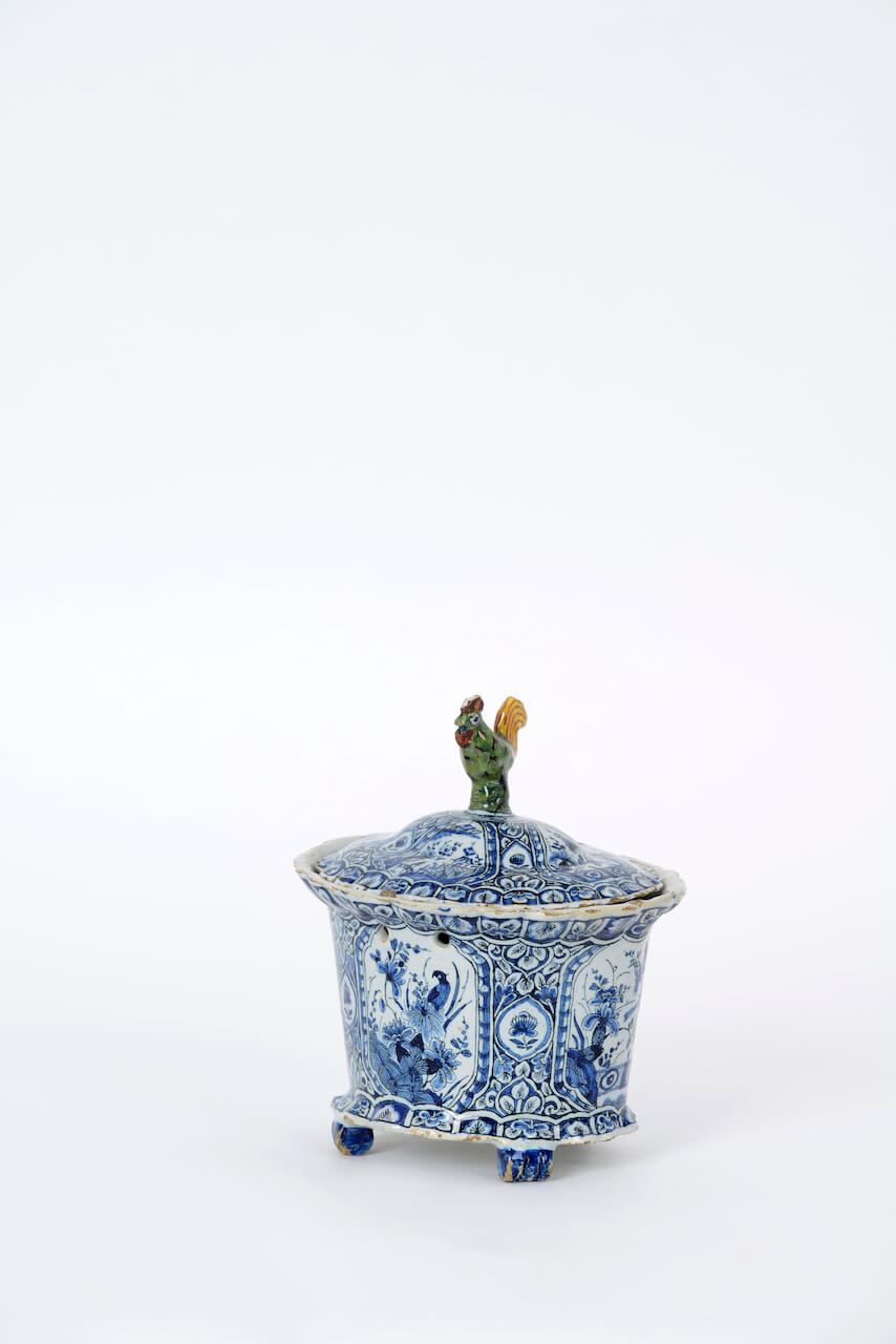 1930. Polychrome Basket and Cover
