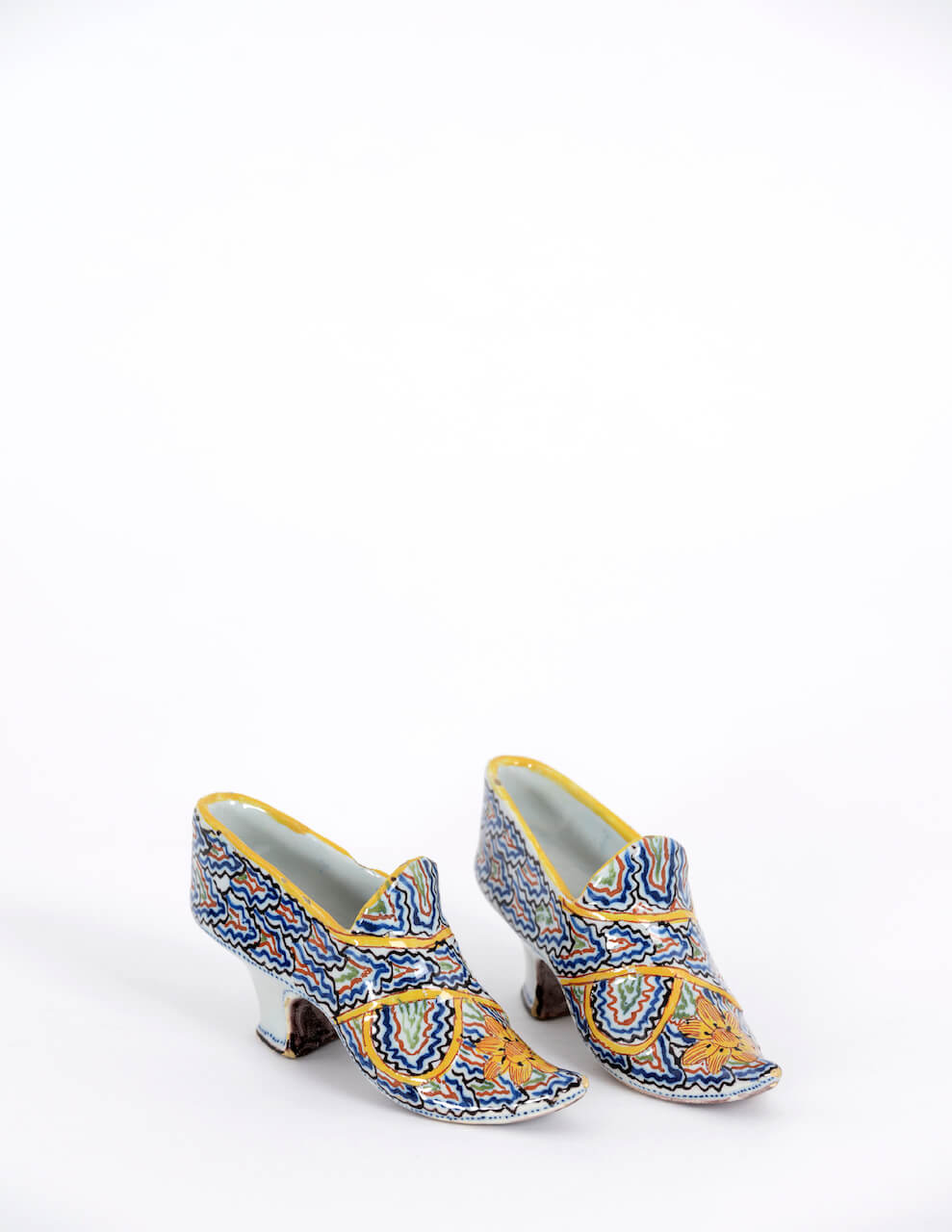 1934. Pair of Polychrome Models of Shoes