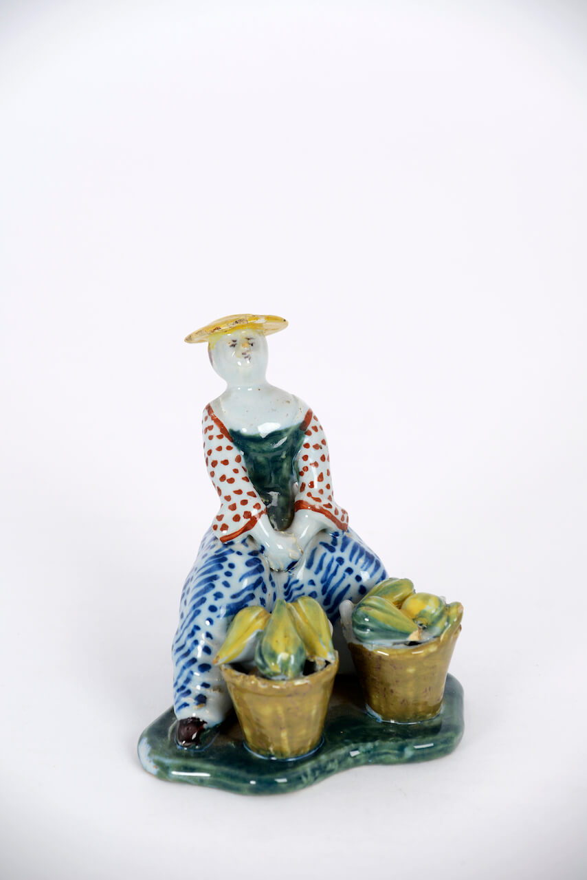 1938. Polychrome Figure of a Melon Vendor