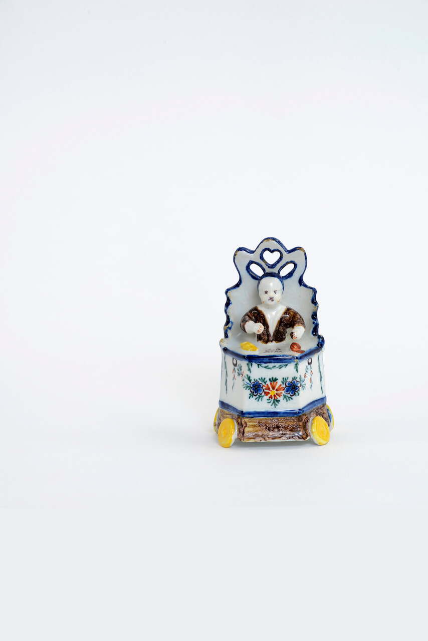 1939. Polychrome Model of a Child in a High Chair