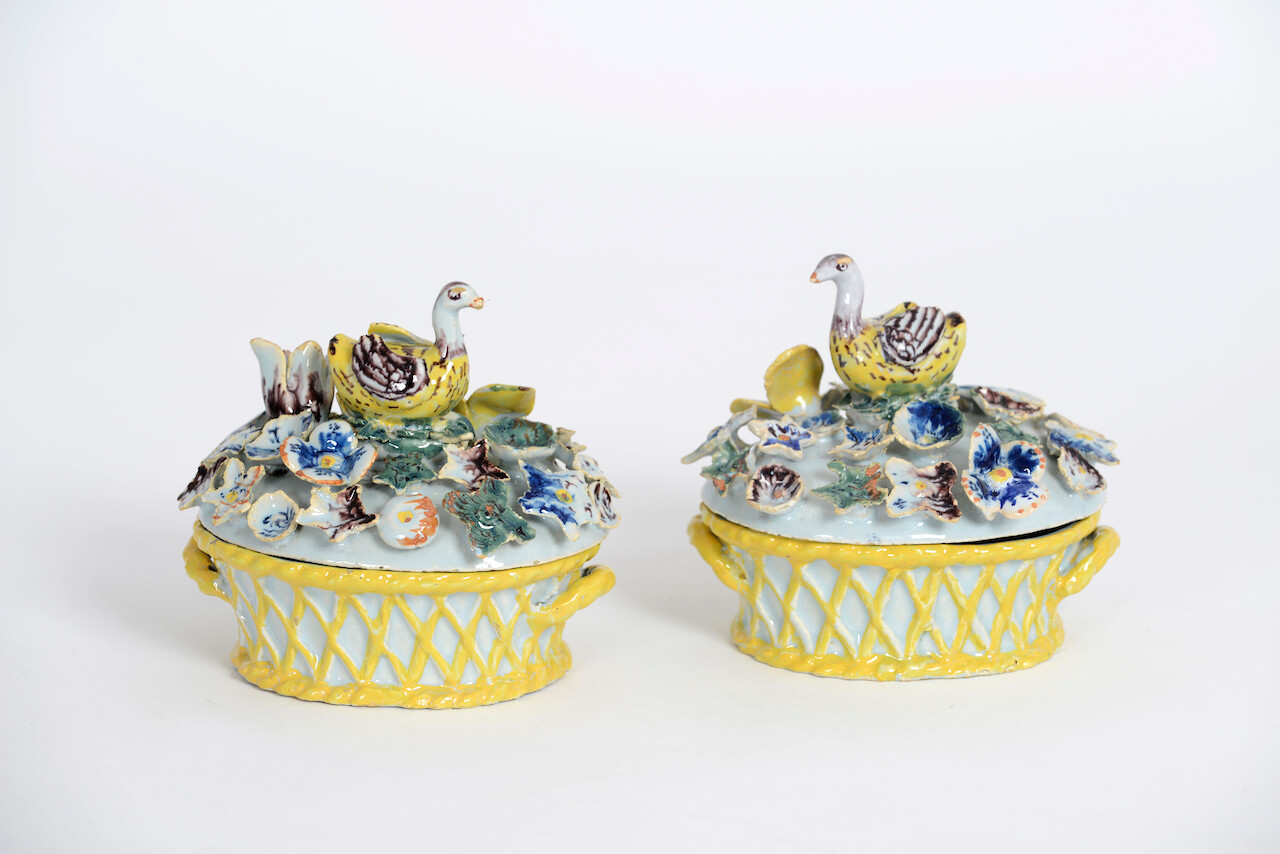 1946. Pair of Polychrome Tureens and Covers