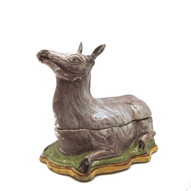 Object no. D1954 Polychrome hind tureen and cover Polychrome hind tureen and cover