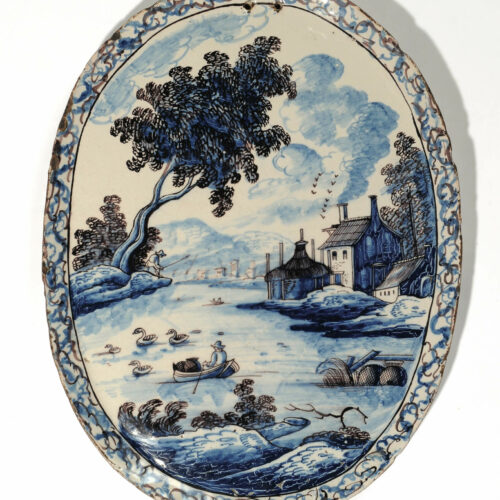 Polychrome Oval Plaque