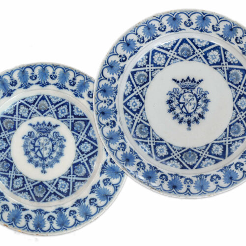 Pair Of Armorial Plates