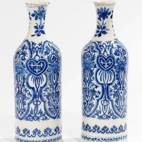 Pair Of Bottle Vases