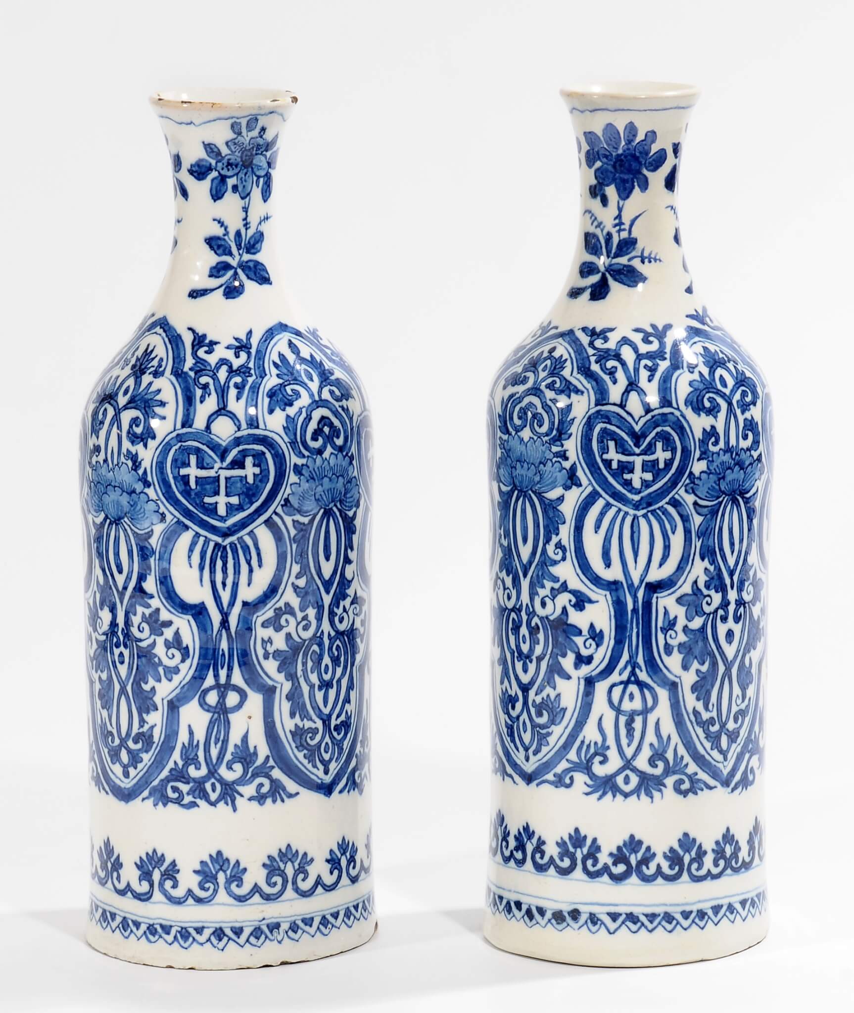 Pair of bottle vases
