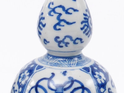 Blue And White Small Double-gourd-shaped Vase