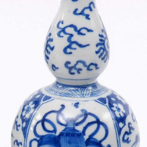 Blue And White Small Double-gourd-shaped Vase