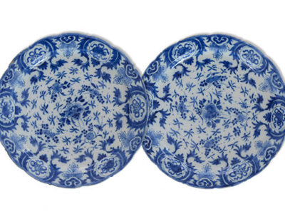 Blue And White Plates, Delftwaren