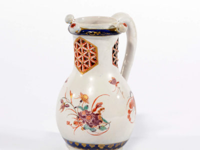 D1618 Petit Feu Polychrome And Gilded Puzzle Jug