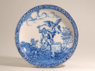 D0301 Delftware Charger The Sacrifice Of Isaac