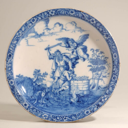 D0301 Delftware Charger The Sacrifice Of Isaac