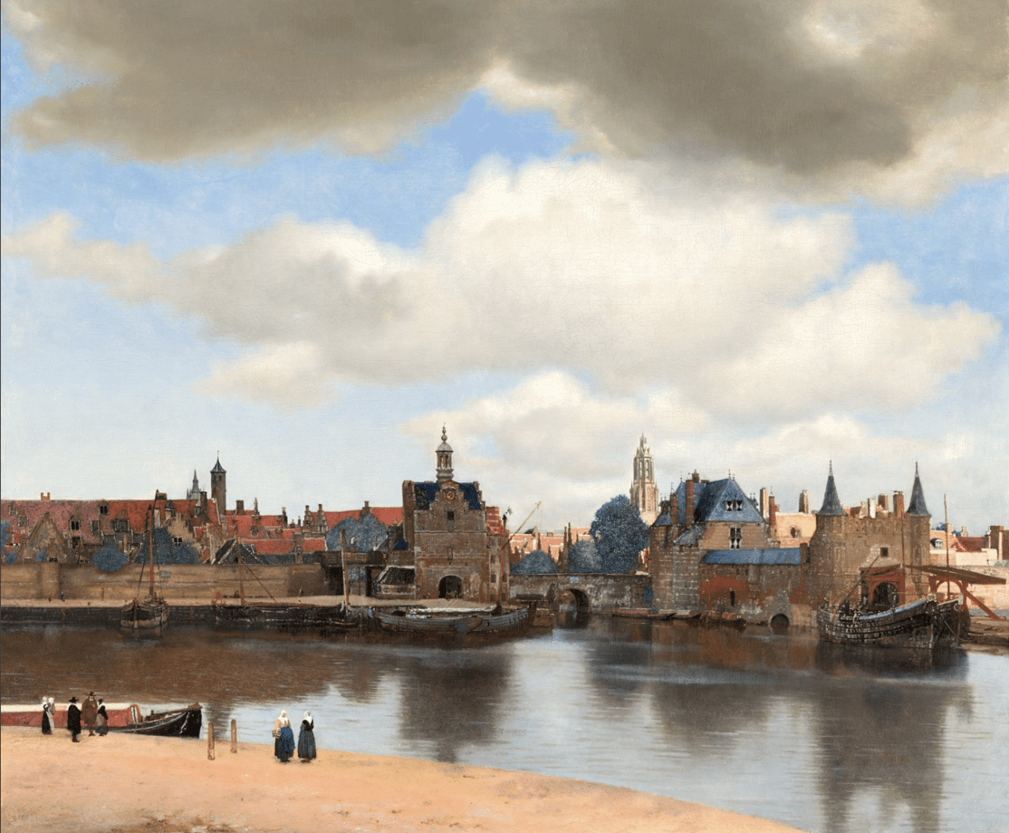 Painting by Johannes Vermeer city of Delft