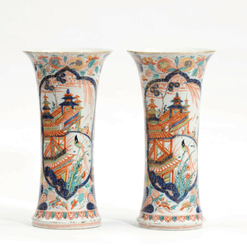 Delftware Beaker Vases