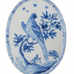 Blue and white Delftware plaque