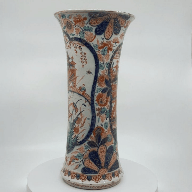 Delftware beaker vases Delftware beaker vases
